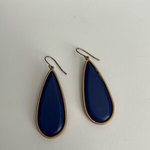 Blue drop earrings